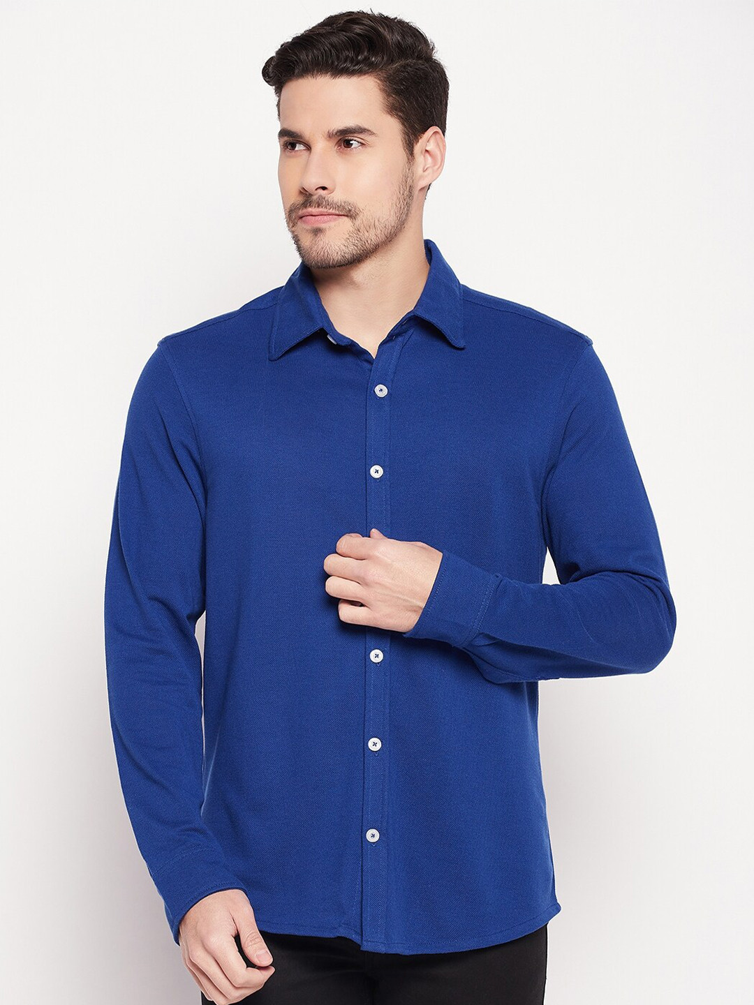 

Club York Men Blue Casual Shirt