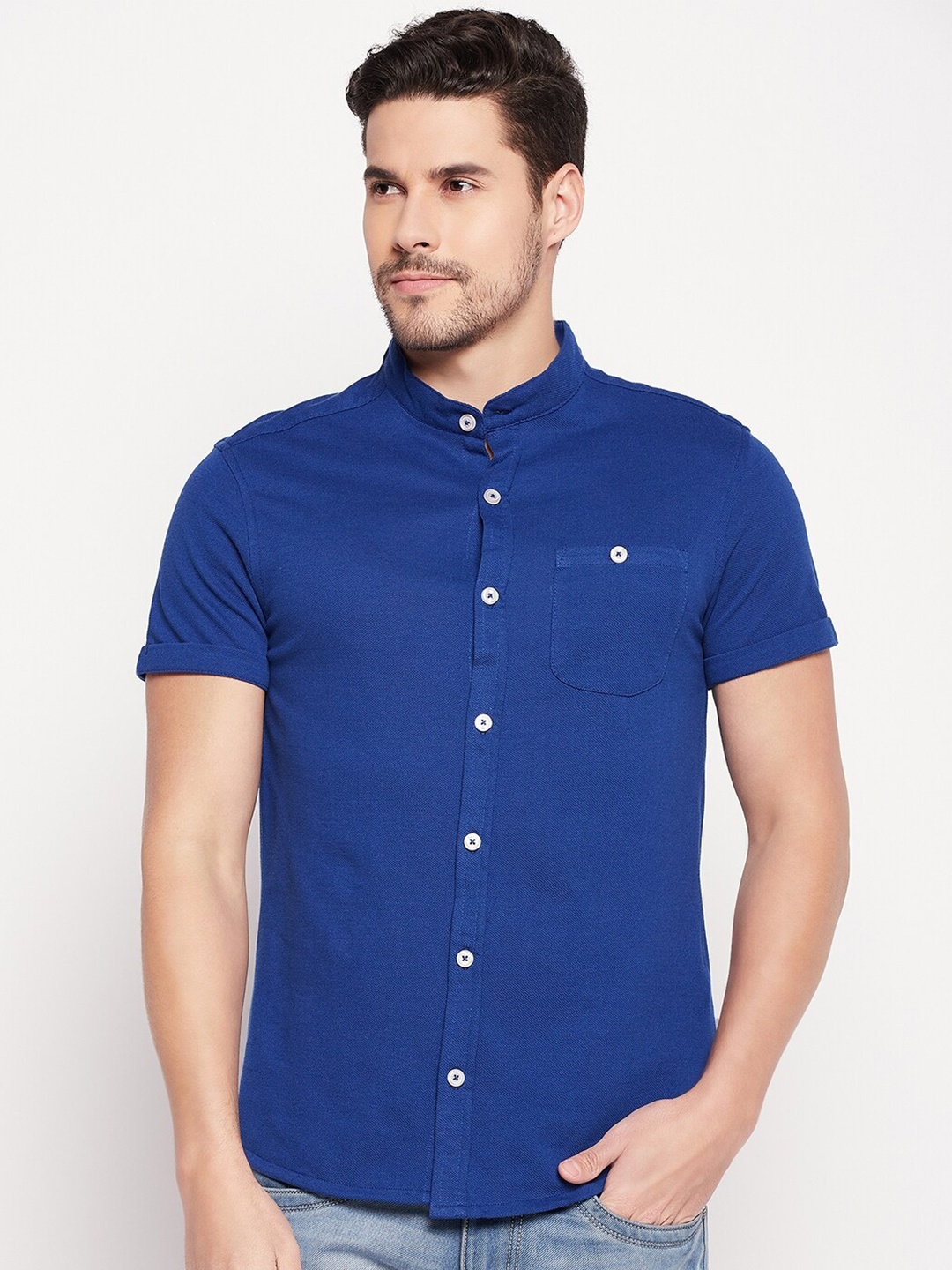 

Club York Men Blue Casual Shirt