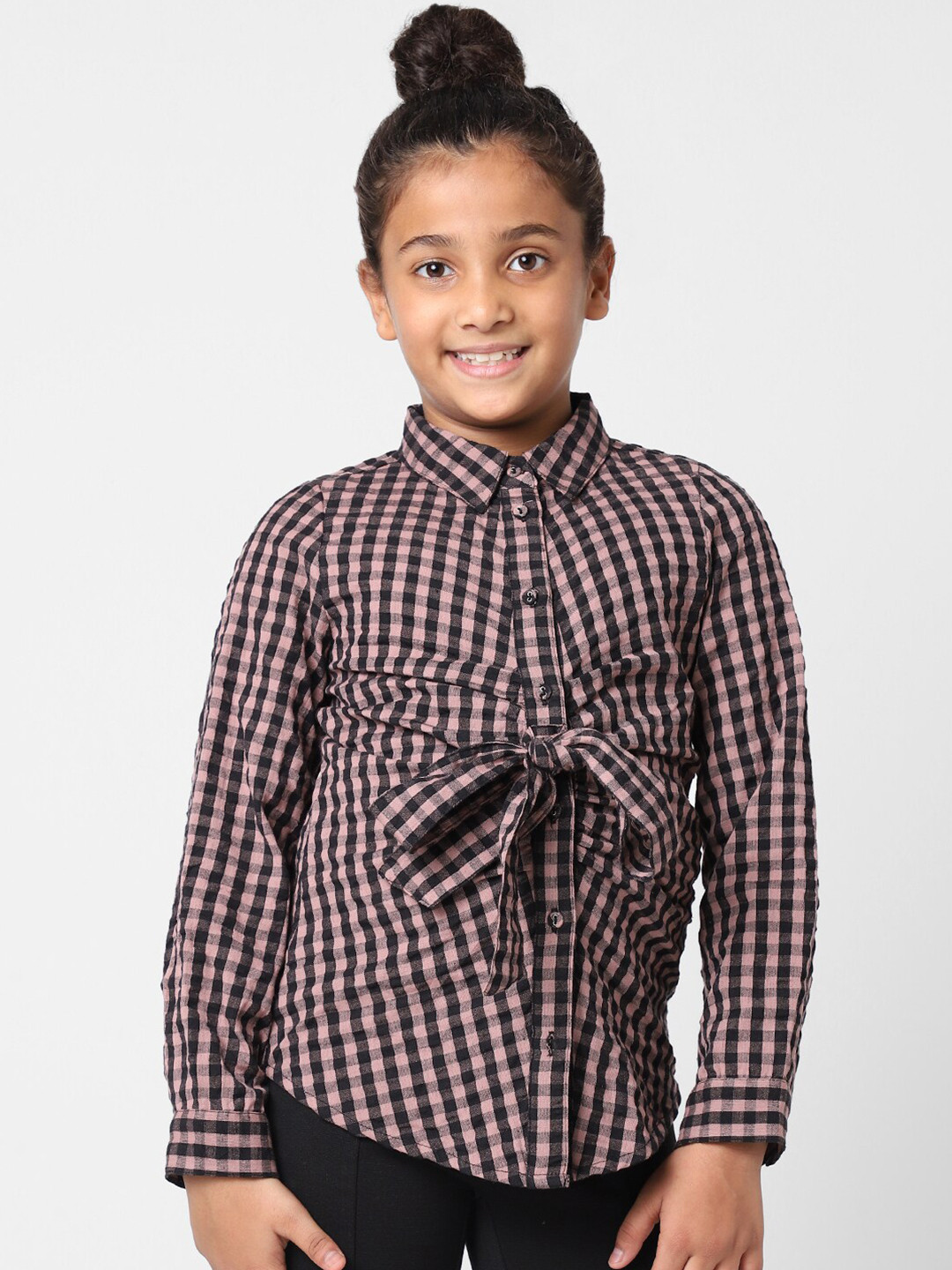 

KIDS ONLY Girls Black Printed Casual Shirt