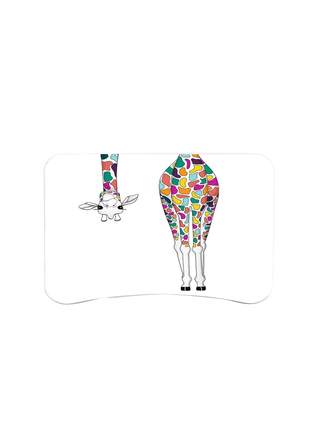 

Sattva White & Green Giraffe Portable Laptop Table