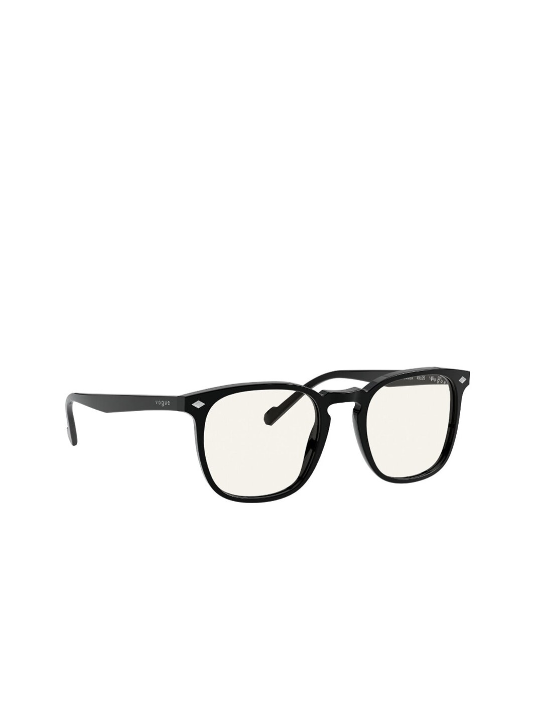

vogue Men Full Rim Square Sunglasses with UV Protected Lens- 8056597379021, Black