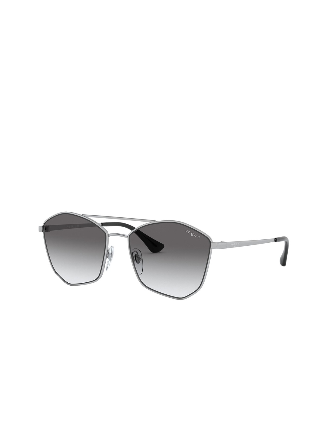 

VOGUE EYEWEAR Women Gradient Grey Lens Irregular Sunglasses - 0VO4154SI323/1155
