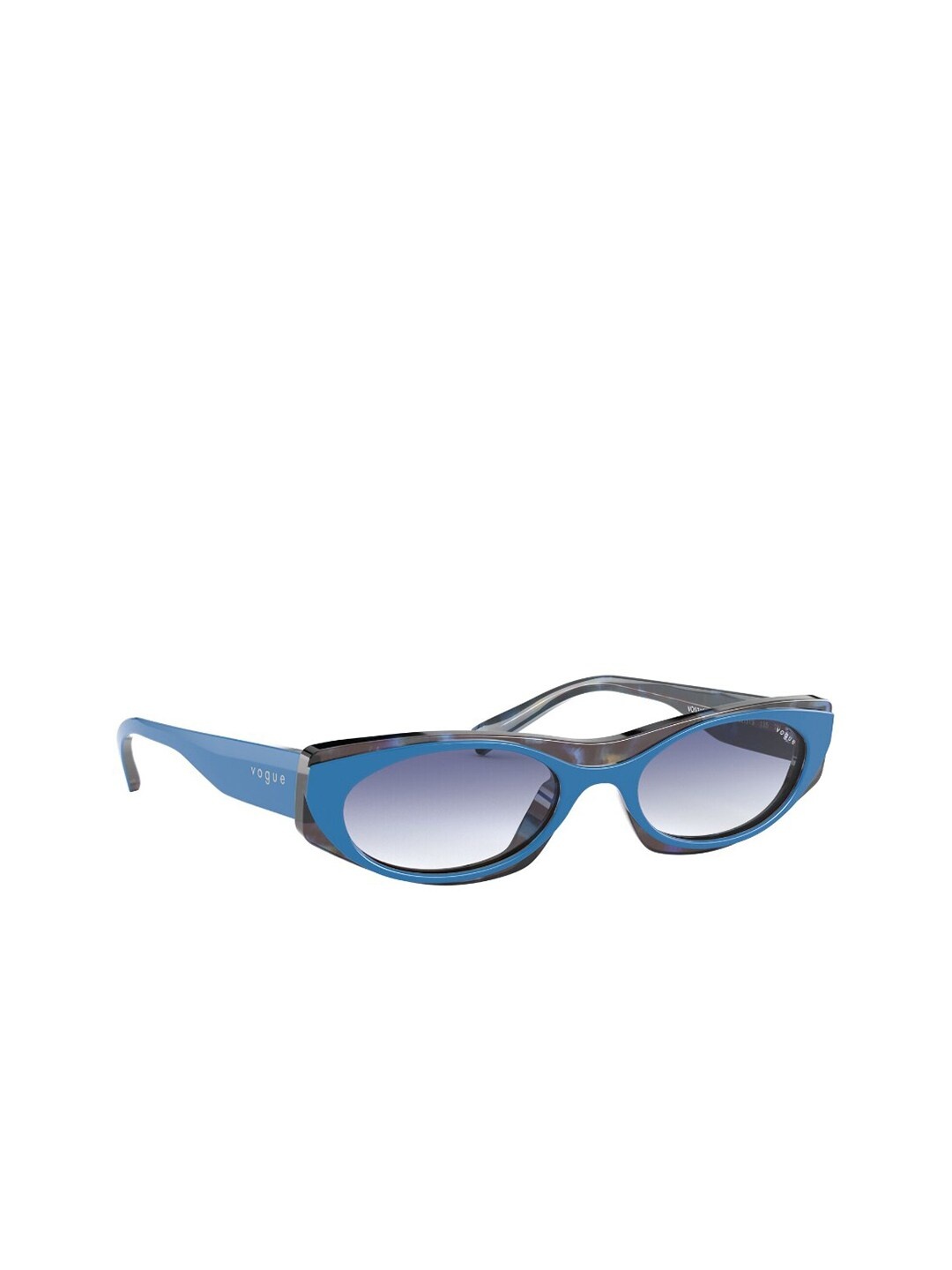 

vogue Women Oval Sunglasses with UV Protected Lens 8056597210218, Blue