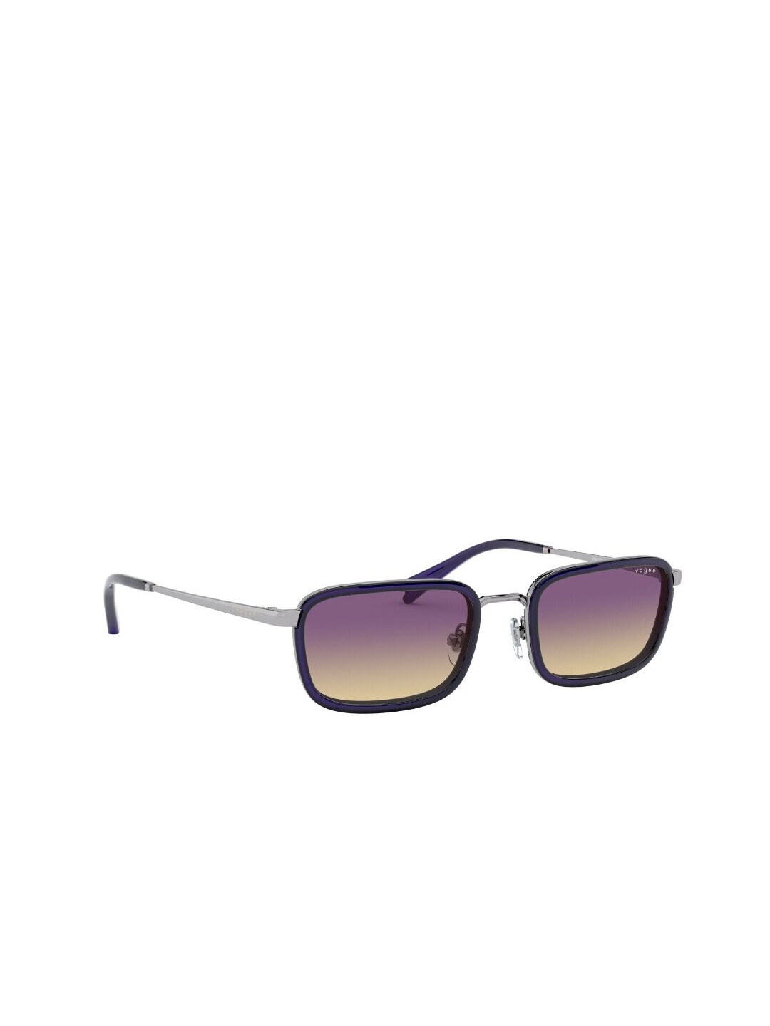 

Vogue Eyewear Women Full Rim Rectangle Sunglasses With UV Protected Lens- 8056597204231, Purple