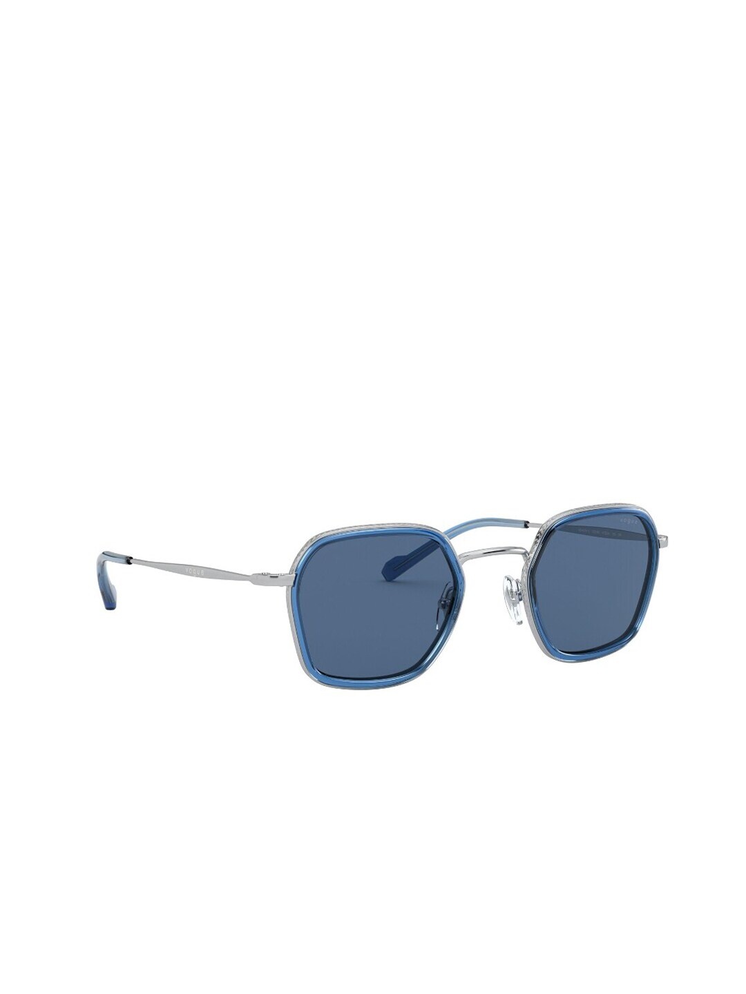 

vogue Men Square Sunglasses with UV Protected Lens 8056597209021, Silver