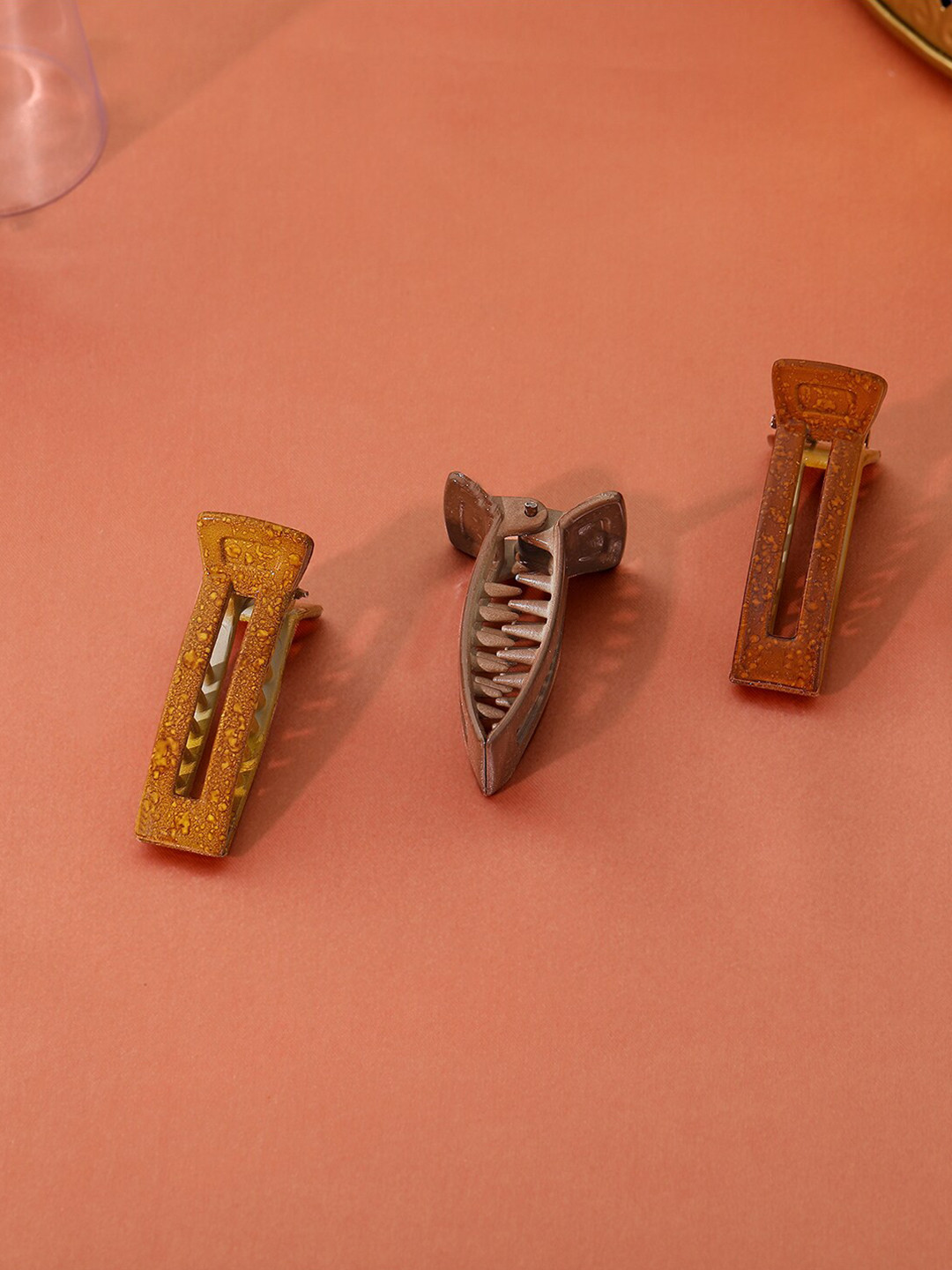 

Estele Set of 3 Claw Clip, Beige