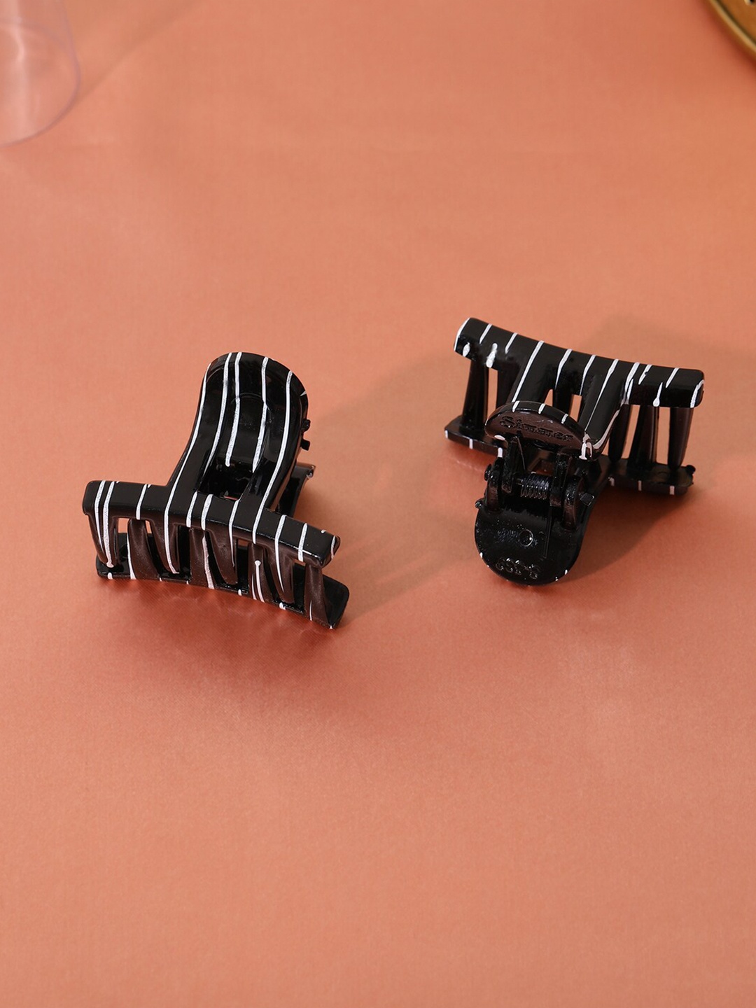 Estele Women Set of 2 Claw Clip, Black
