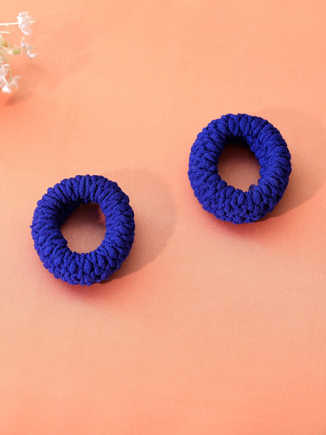 

Estele Women Set of 2 Ponytail Holders, Blue