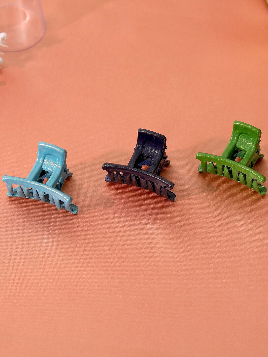 

Estele Set of 3 Claw Clips, Blue