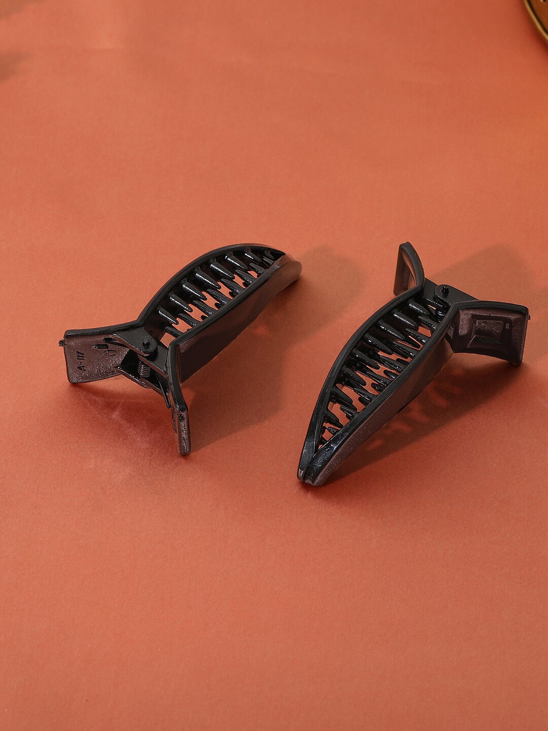

Estele Set of 2 Banana Clips, Black