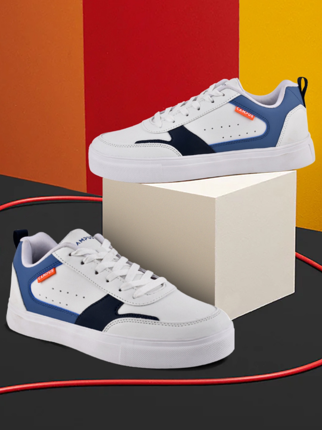 

Campus OG-01 Men Lace-Up Sneaker, White