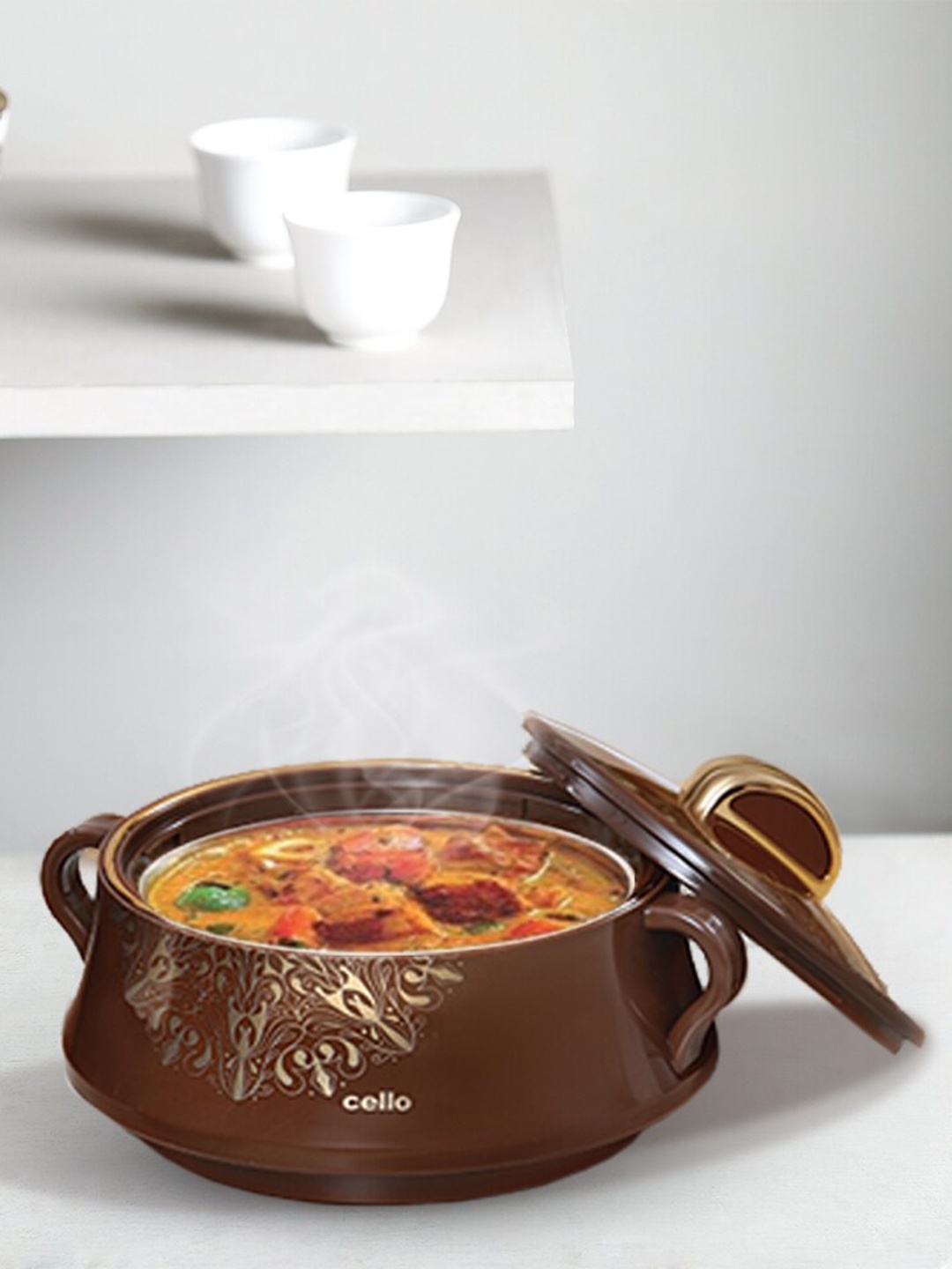 

Cello Midas 3 Pieces Brown Casseroles 500ml 1L 1.5L