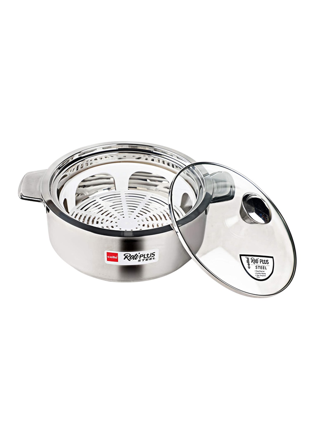 

Cello Roti Plus Medium Stainless Steel Insulated Double Walled Casserole