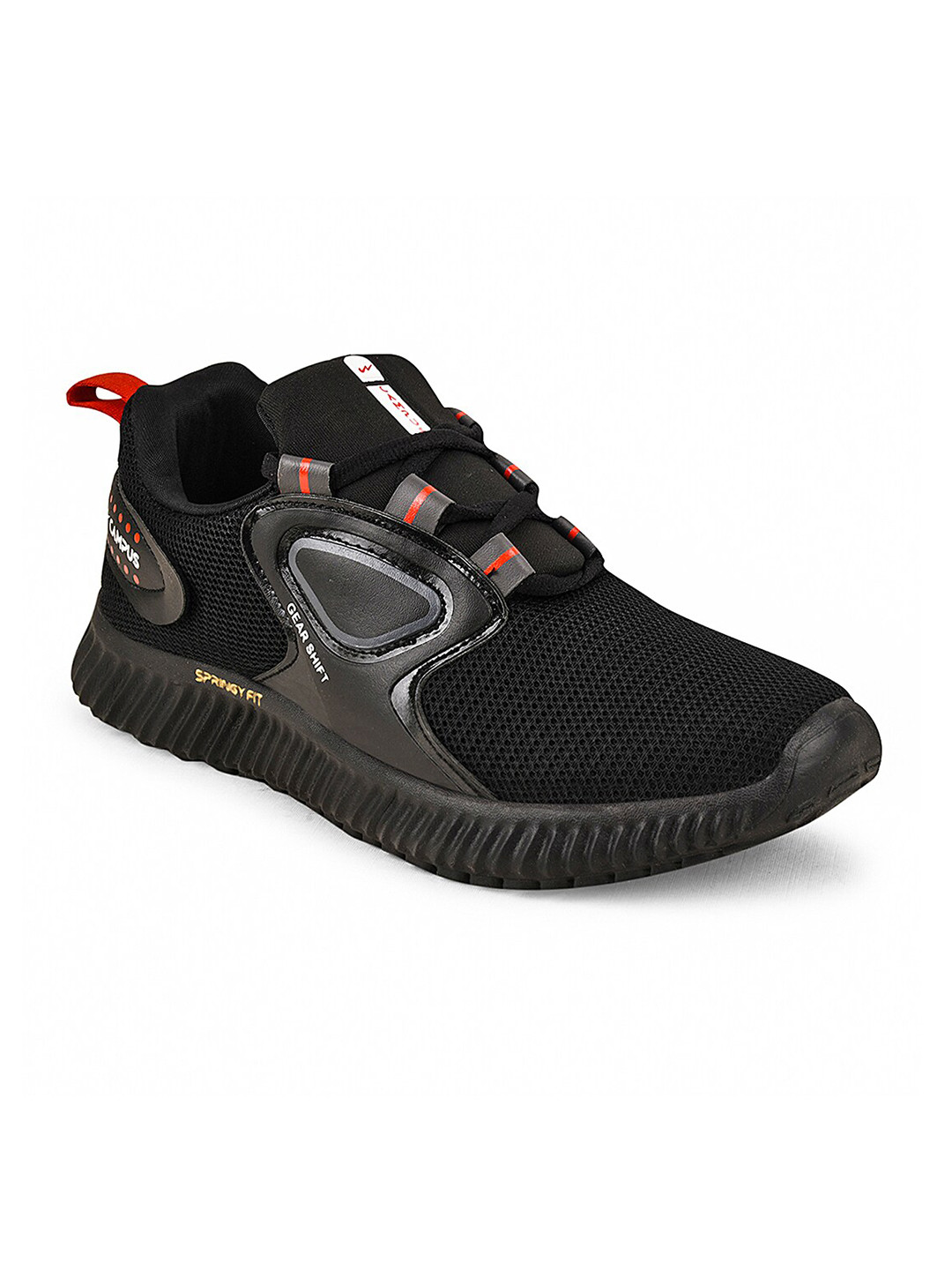 

Campus Kids Mesh Running Shoes, Black