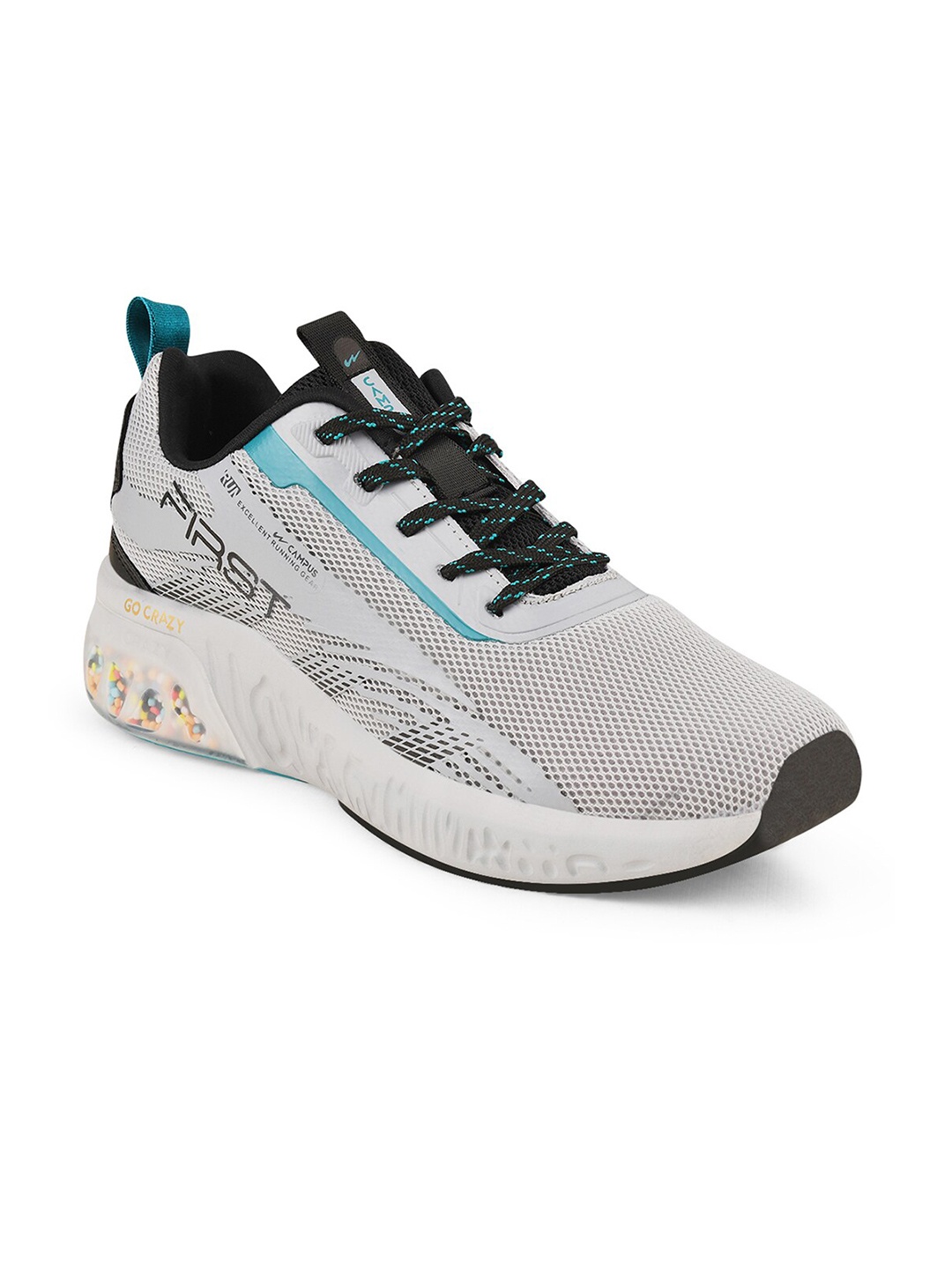 

Campus Kids Mesh Running Shoes, Grey