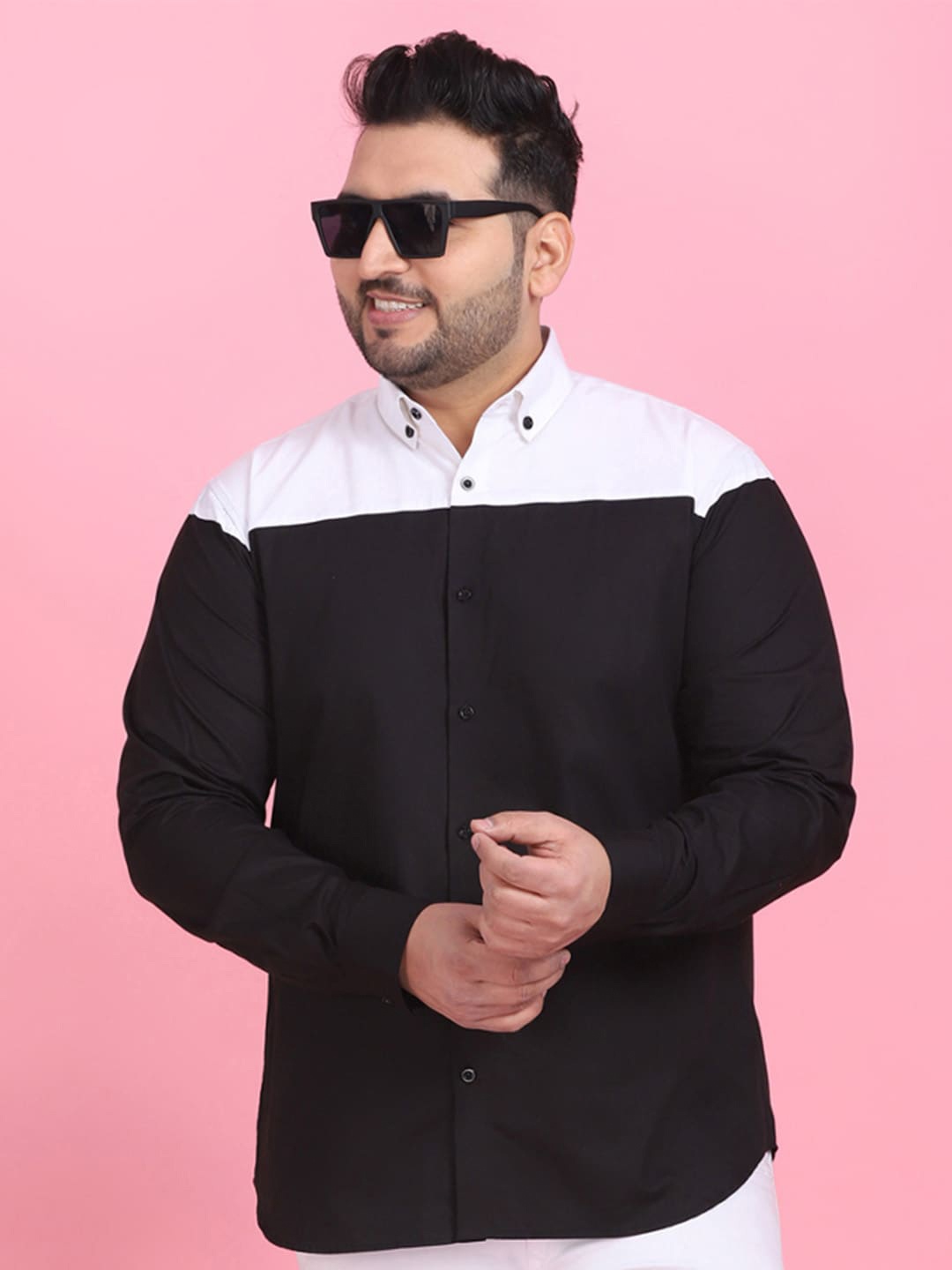 

LastInch Men Black Premium Casual Shirt