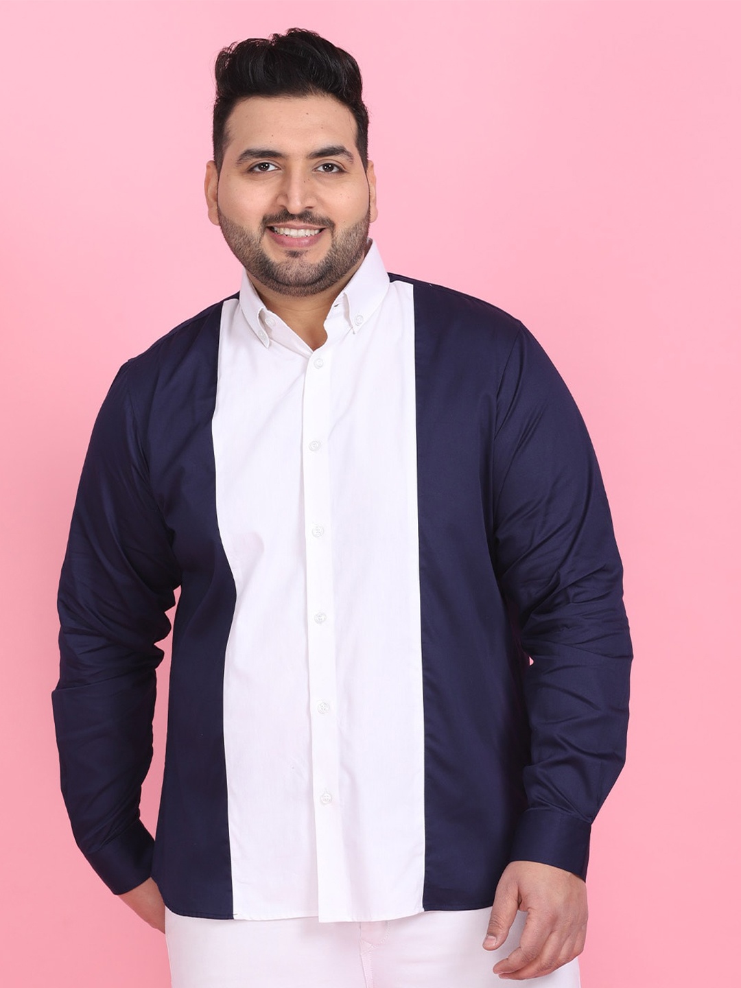

LastInch Men Blue Premium Casual Shirt
