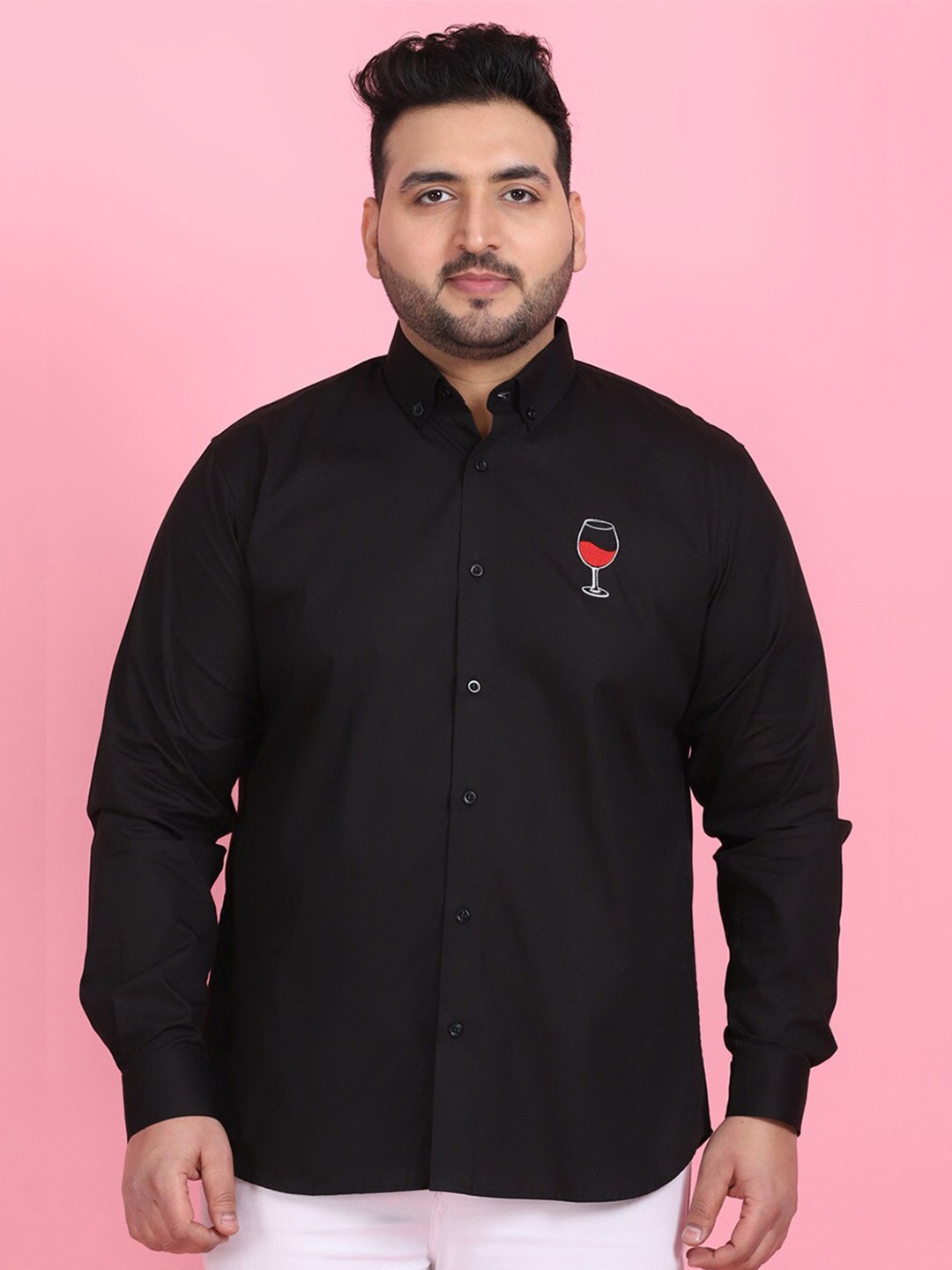 

LastInch Men Black Premium Casual Shirt