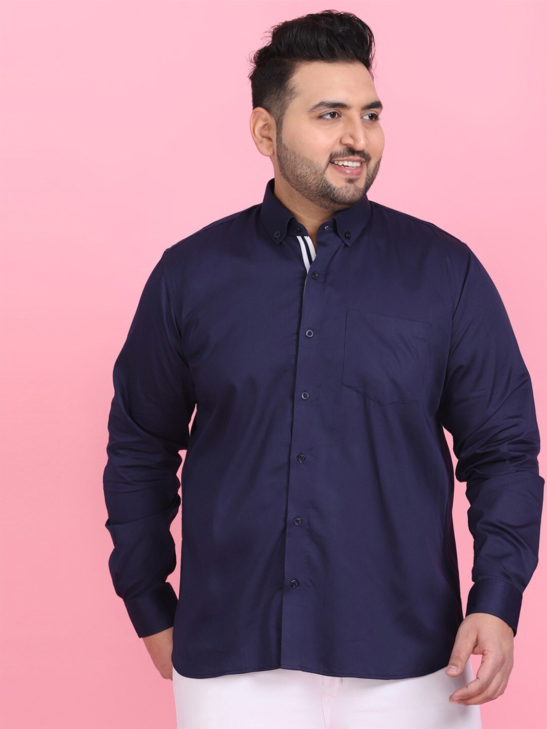 

LastInch Men Blue Premium Formal Shirt