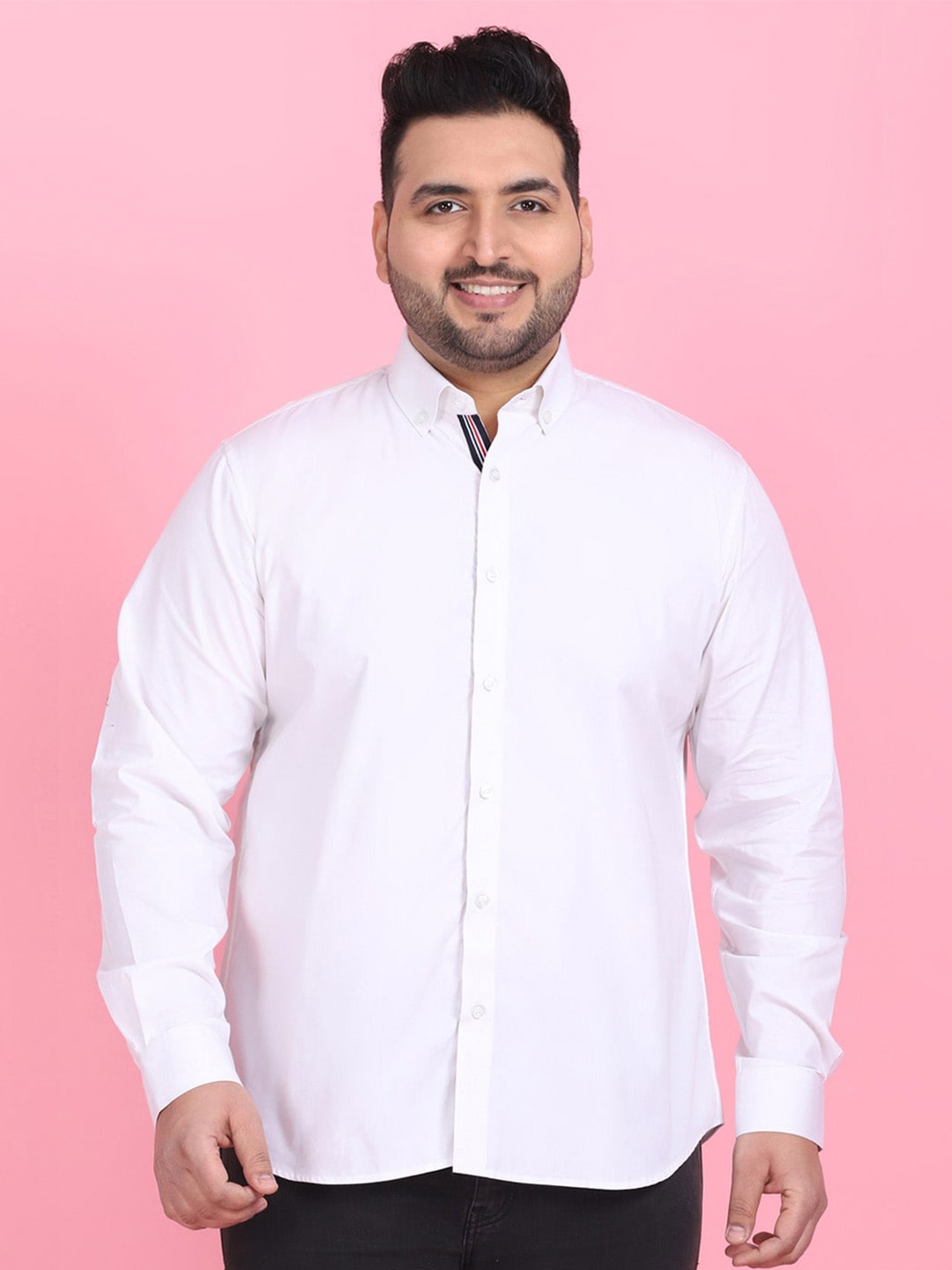 

LastInch Men White Premium Formal Shirt