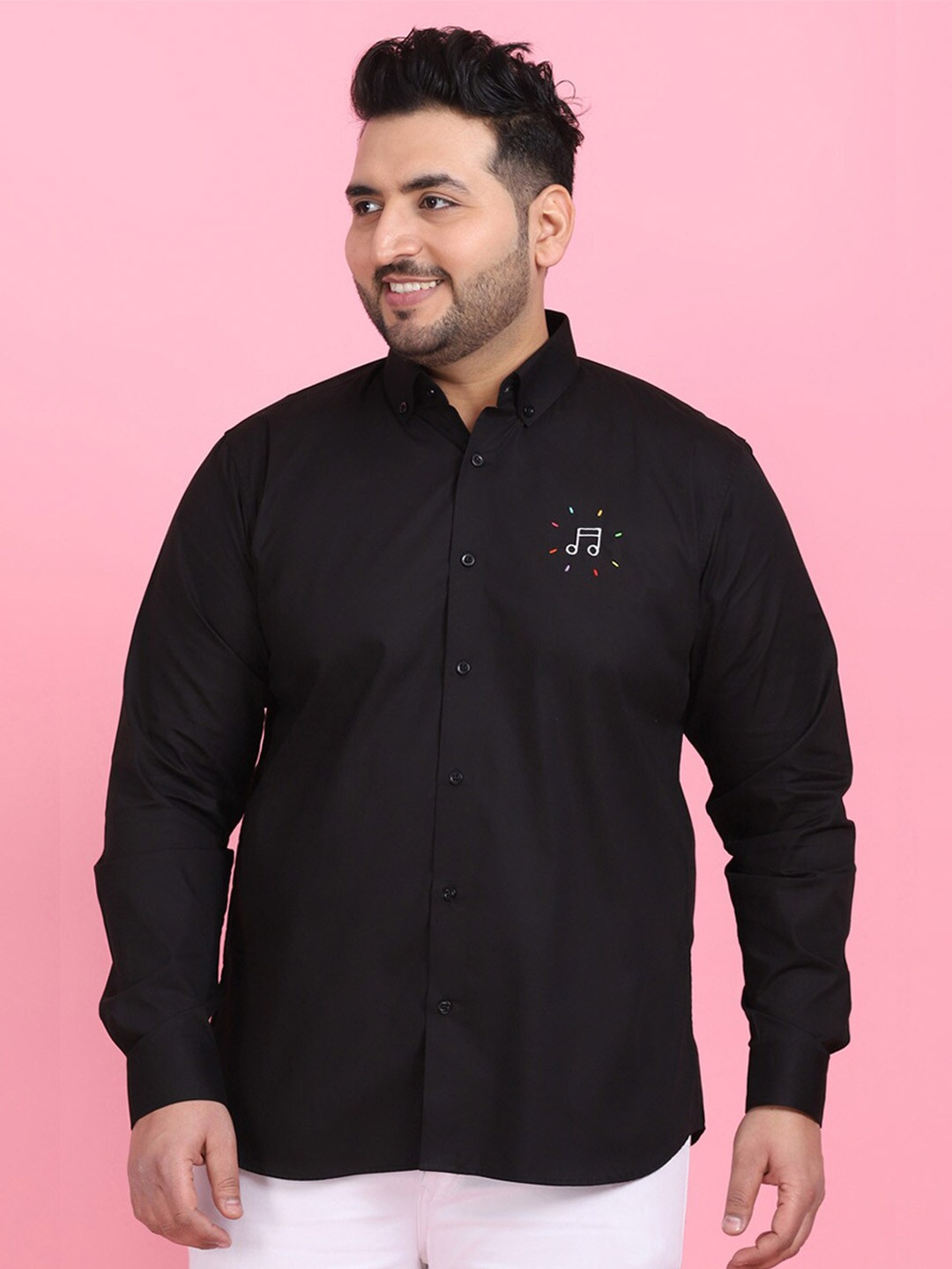 

LastInch Men Black Premium Casual Shirt