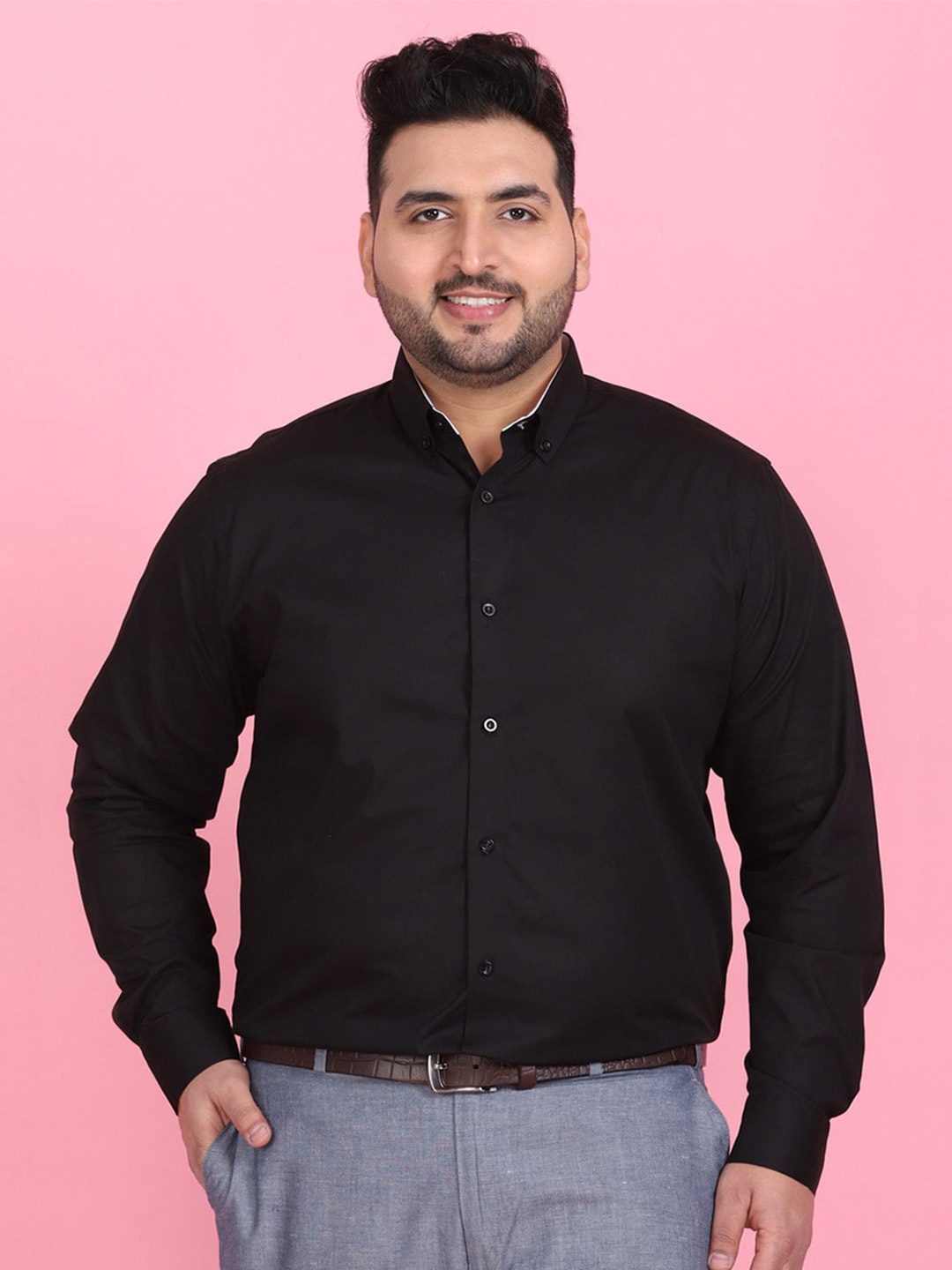 

LastInch Men Black Premium Formal Shirt