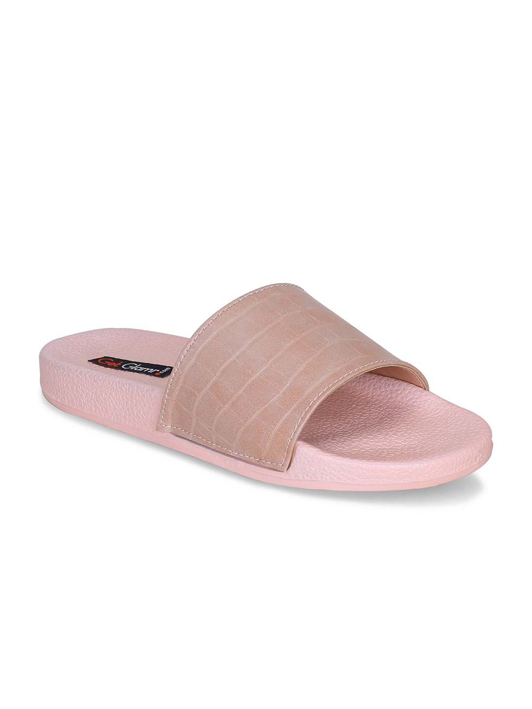 

Get Glamr Women Printed Sliders, Pink