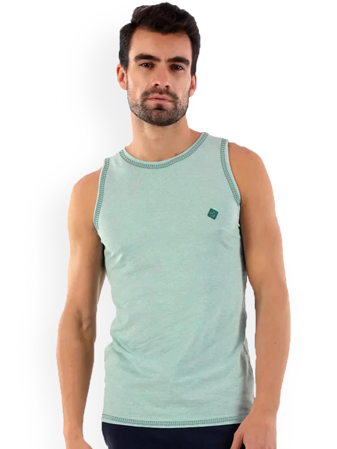 

Almo Wear Anti-bacterial Odour Control Breathable Cotton Innerwear Outer Vests, Sea green
