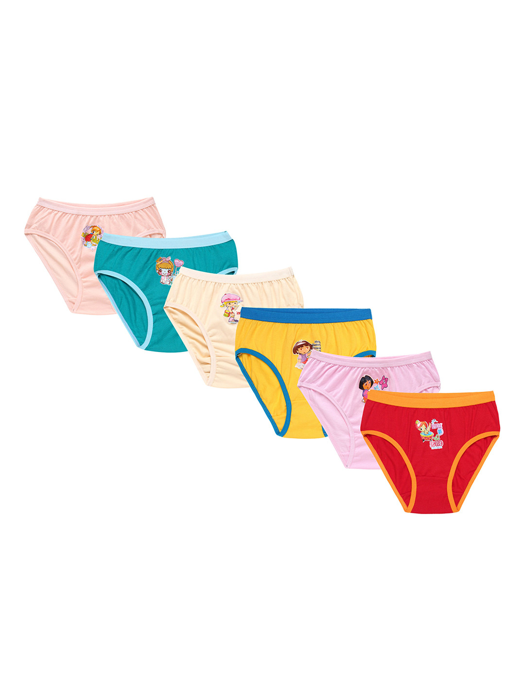 

CAREPLUS Girls Pack Of 6 Seamless Hipster Briefs, Blue