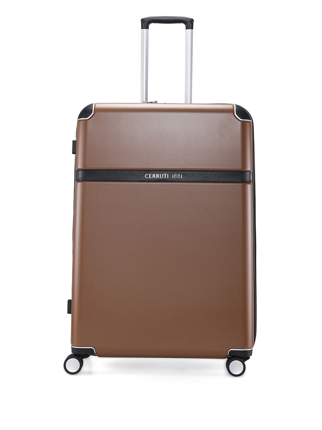 

Cerruti 1881 SPACE Range Dark Coffee 28" Large Hard Trolley Bag, Coffee brown