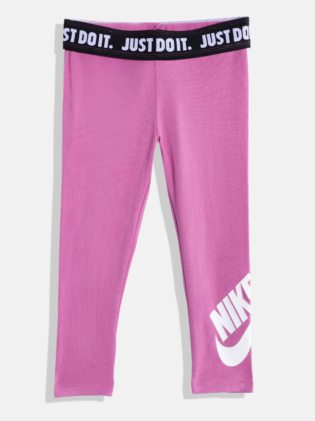 

Nike Girls Printed Leg A See Leggings, Fuchsia