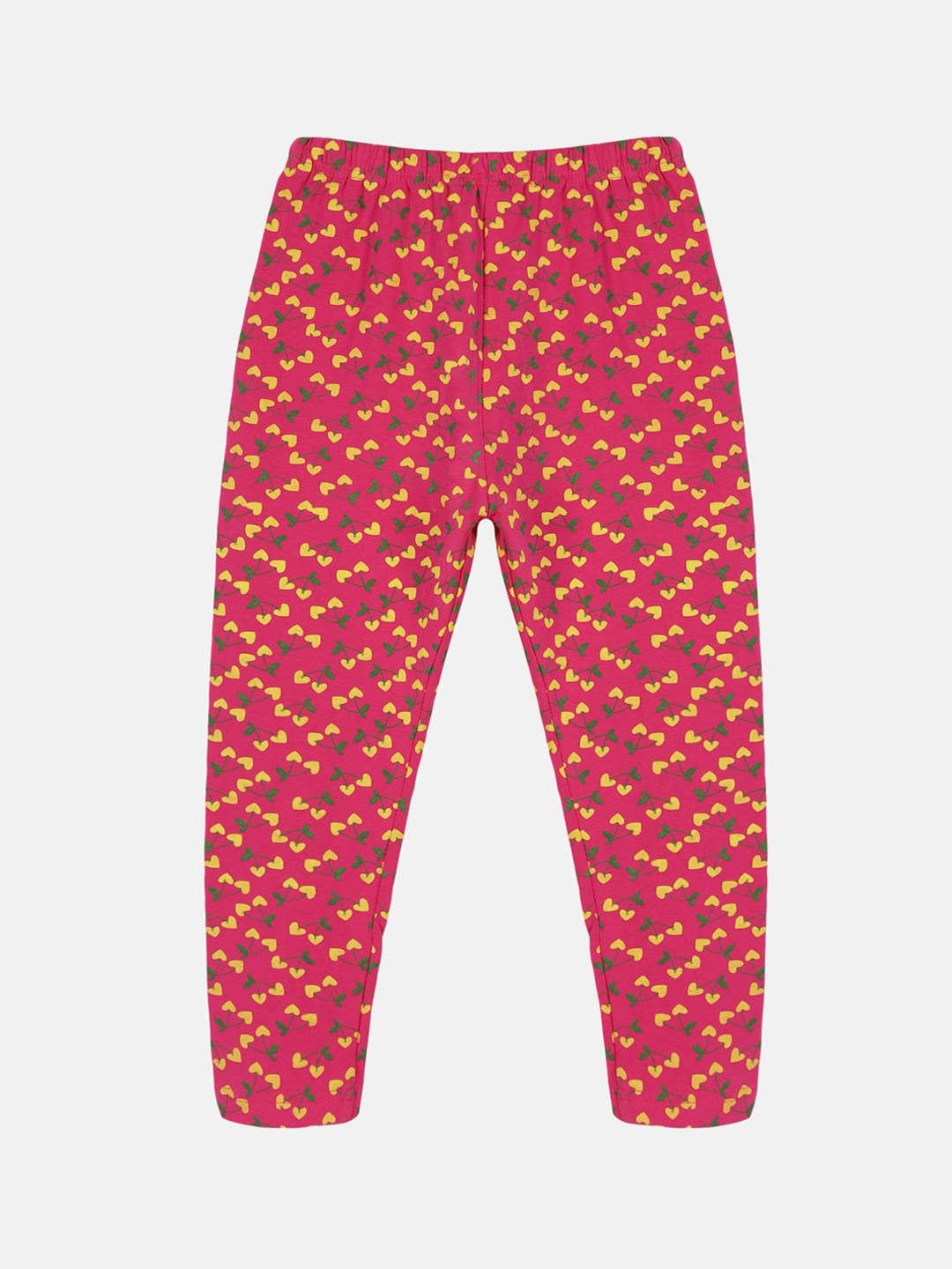 

KiddoPanti Girls Printed Capri Leggings, Fuchsia