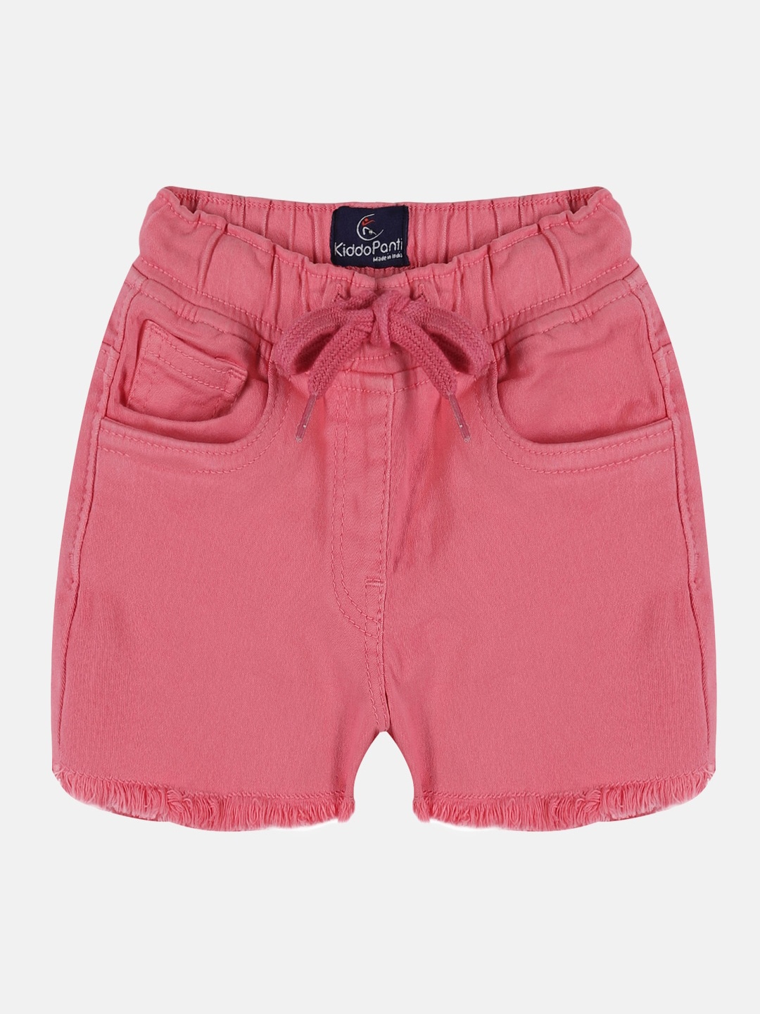 

KiddoPanti Girls Denim Shorts, Pink