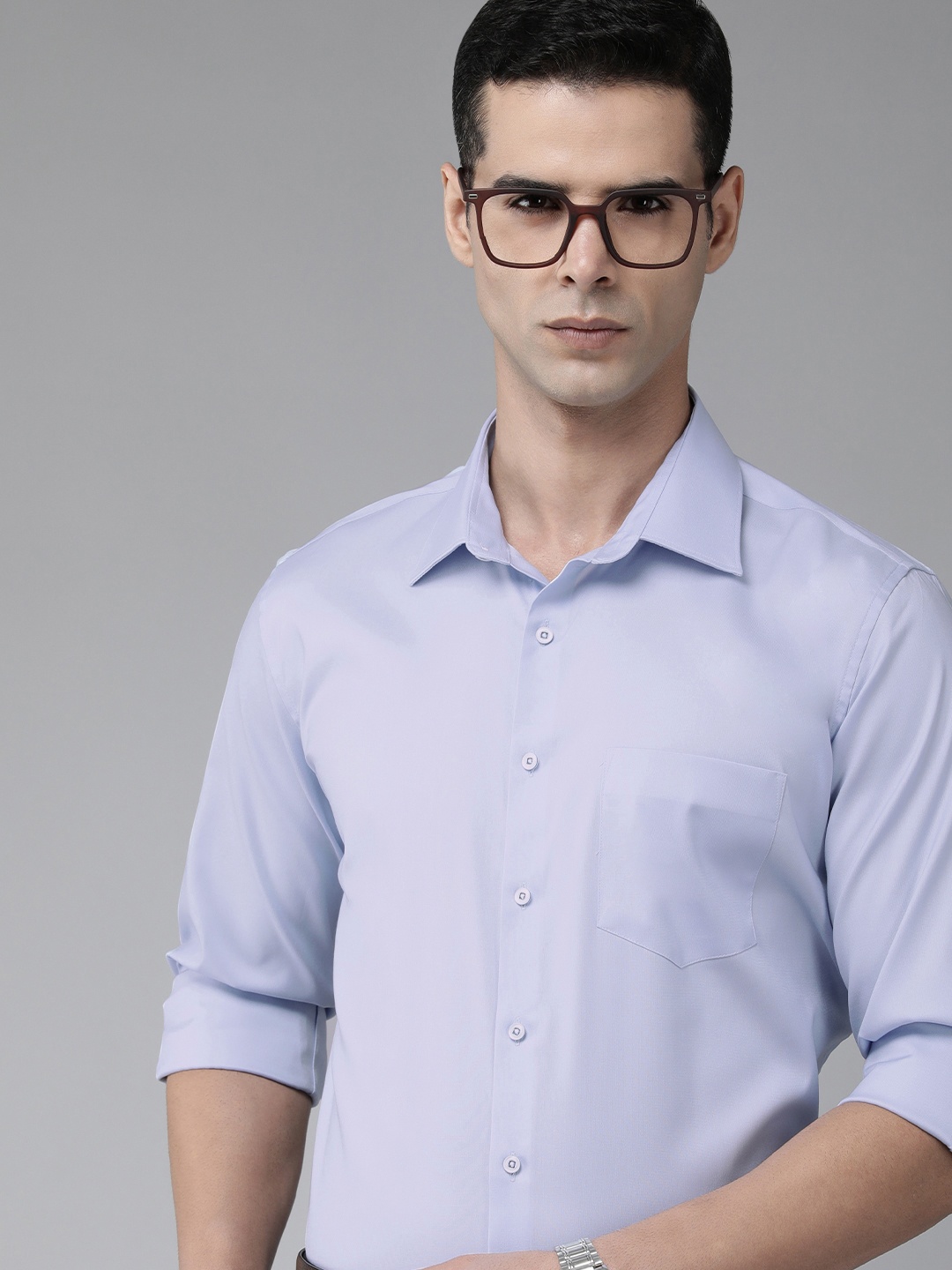 

Van Heusen Standard Slim Fit Formal Shirt, Blue