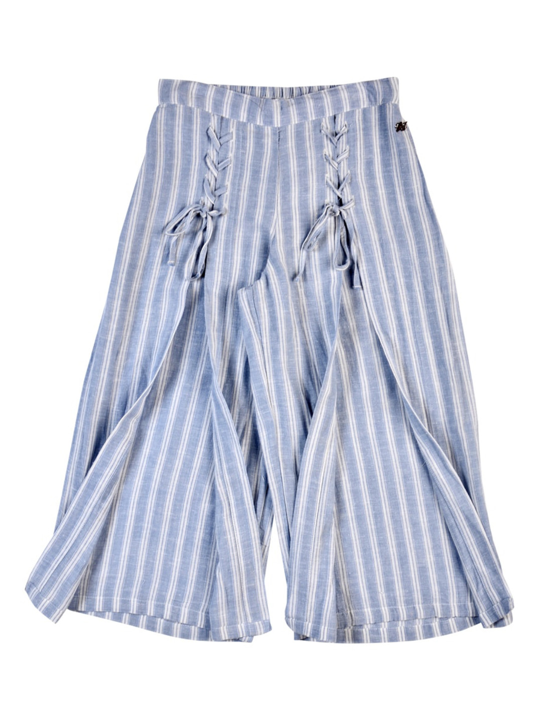 

Gini and Jony Girls Striped Cotton Culottes, Blue