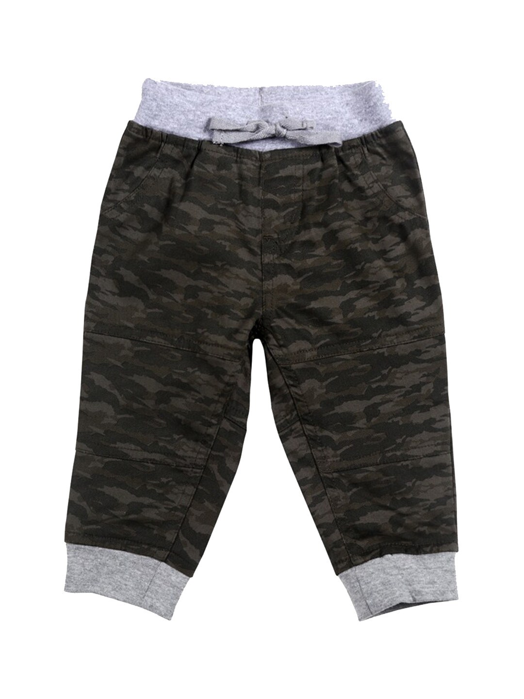 

Gini and Jony Boys Camouflage Printed Cotton Joggers, Black