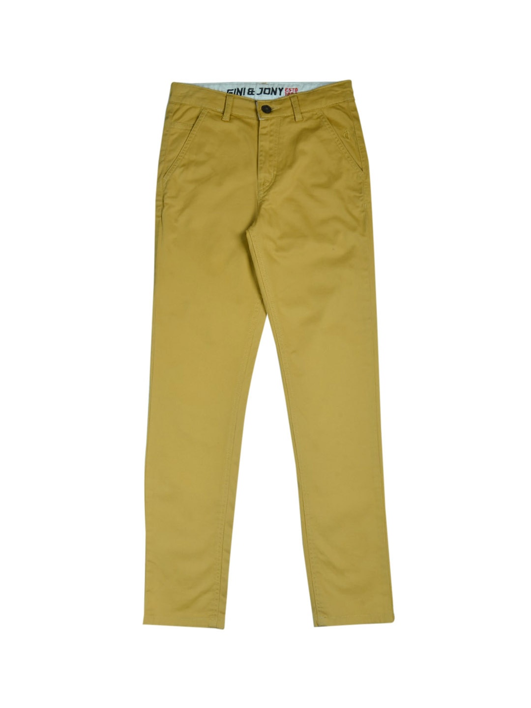 

Gini and Jony Boys Mid-Rise Cotton Chinos, Khaki