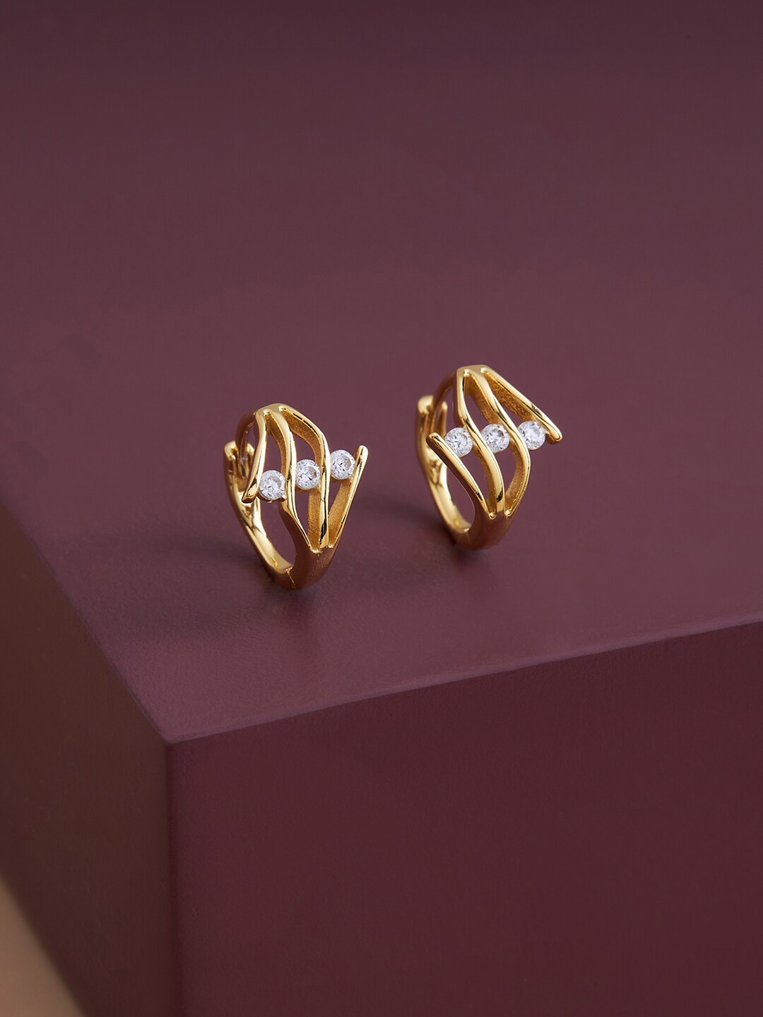 

Kushal's Fashion Jewellery White Contemporary Studs Earrings