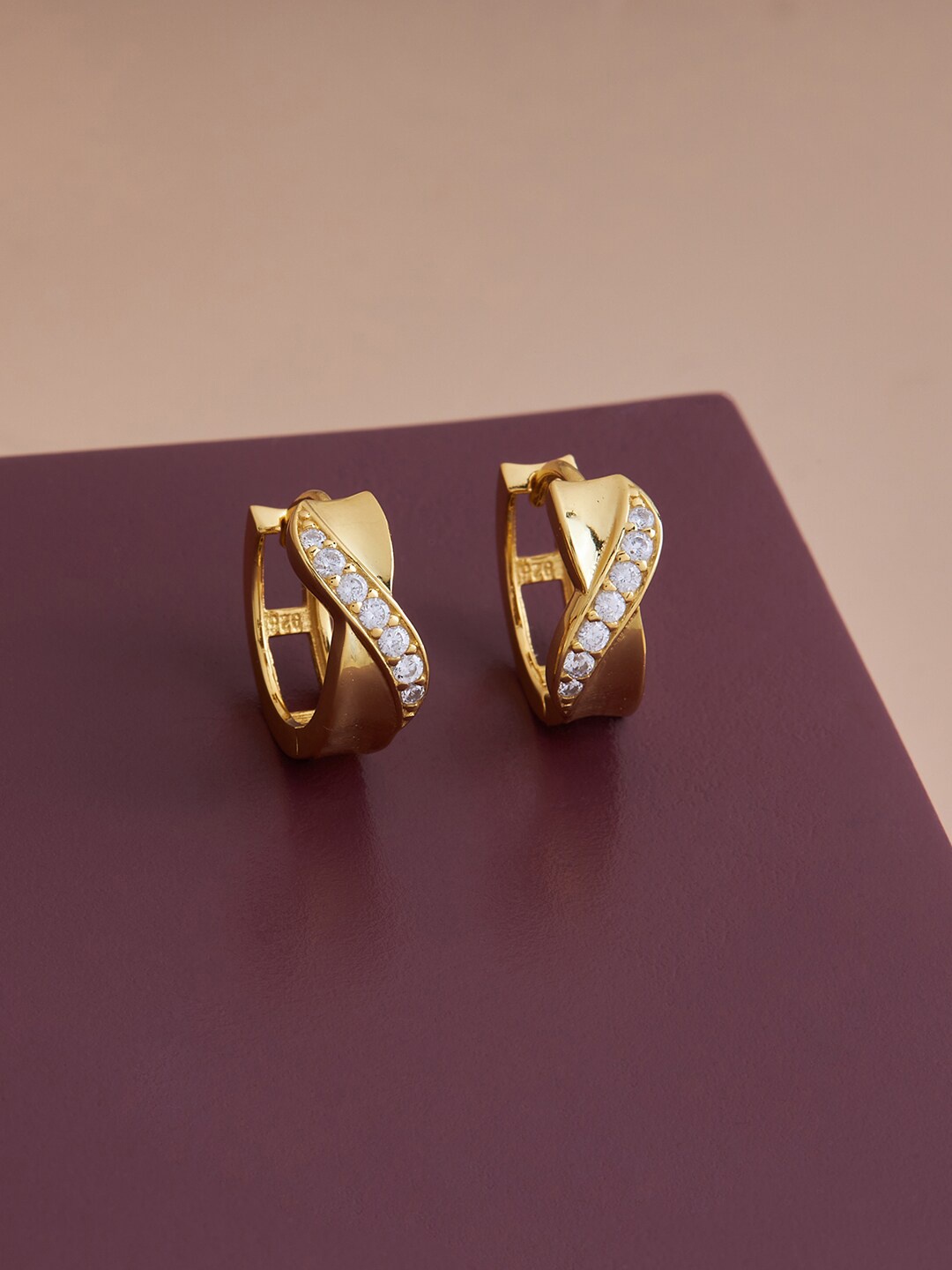 

Kushal's Fashion Jewellery White Circular Studs Earrings
