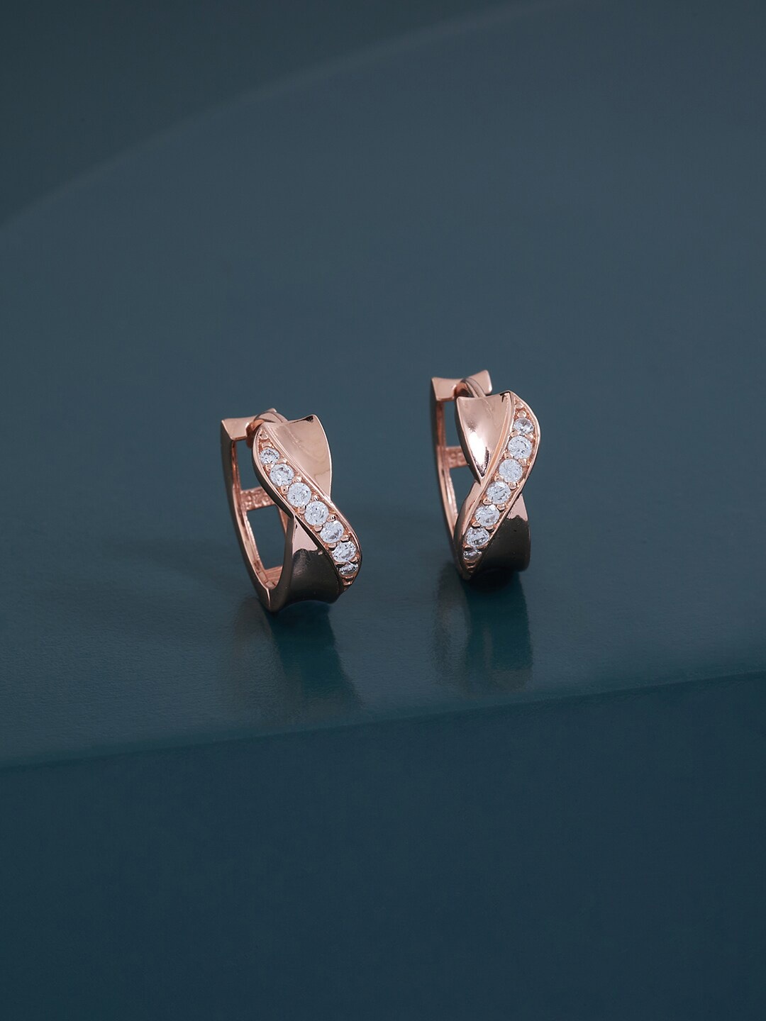 

Kushal's Fashion Jewellery White Circular Studs Earrings