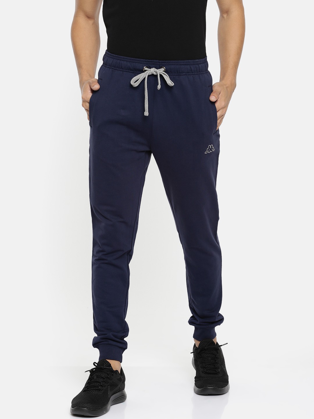 

Kappa Men Navy Blue Slim Fit Solid Joggers