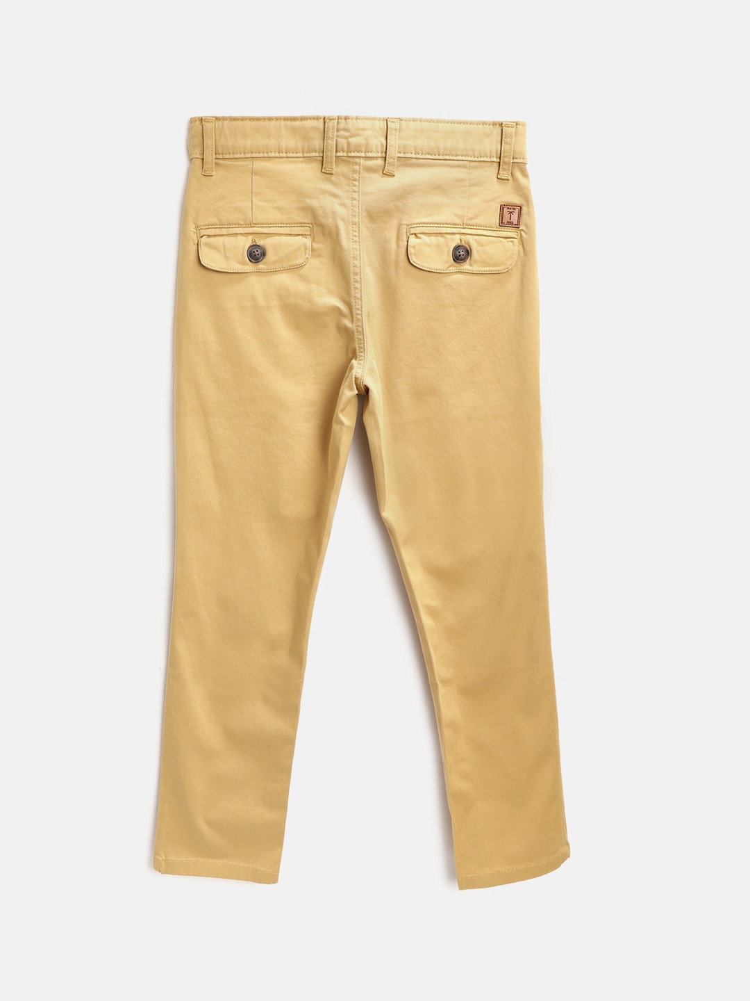 

Palm Tree Boys Mid-Rise Cotton Regular Fit Trousers, Beige