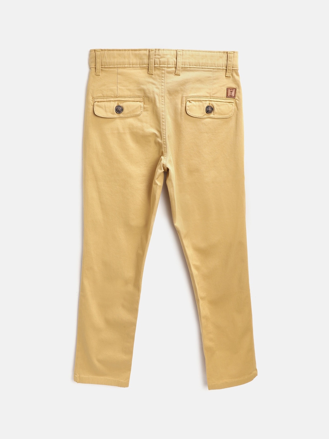 

Palm Tree Boys Mid-Rise Cotton Regular Fit Trousers, Brown