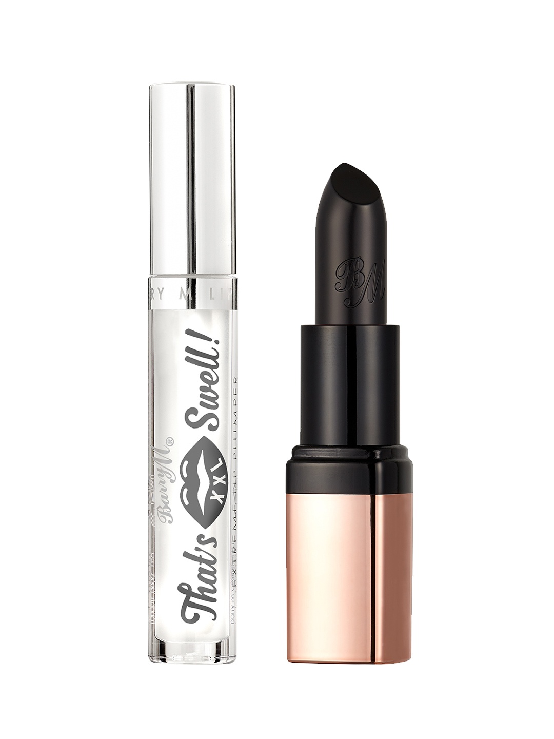 

BarryM Set of Thats Swell XXL Extreme Lip Plumper - 2.5g & Ultimate Icons Lip Paint - 3.5g, Black