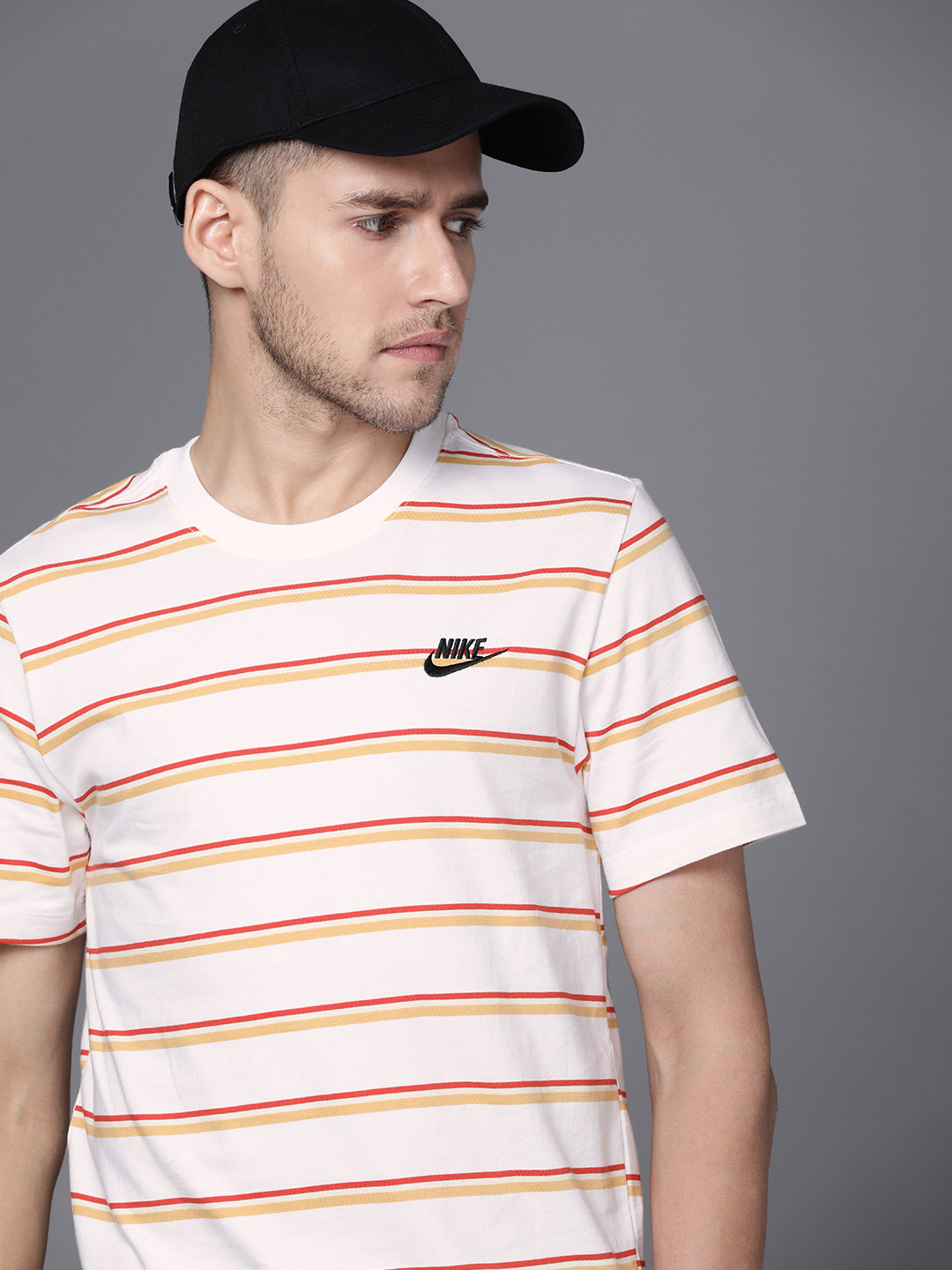 

Nike Striped Pure Cotton NSW TEE CLUB STRIPE T-shirt, White