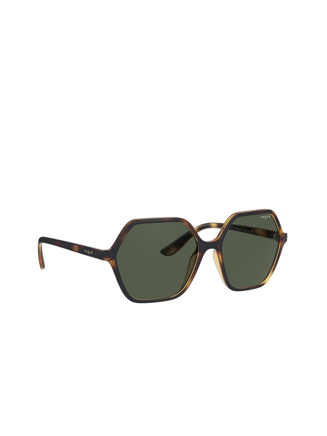 

vogue Women Oversized Sunglasses with UV Protected Lens 8056597339056, Brown