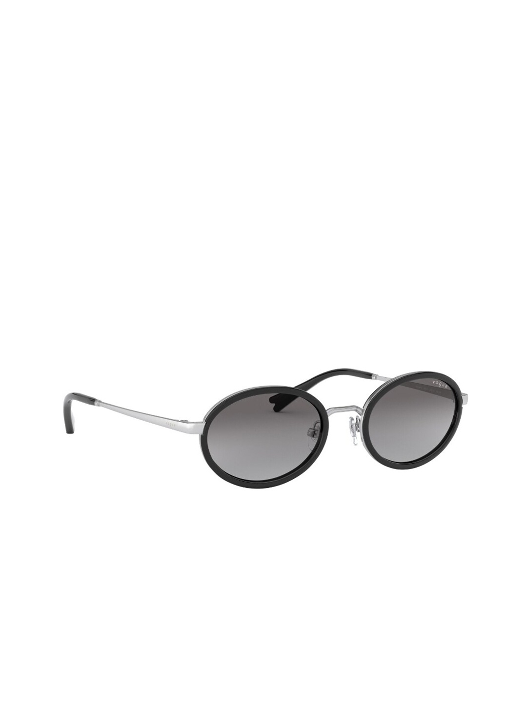 

vogue Women Oval Sunglasses With UV Protected Lens, Grey