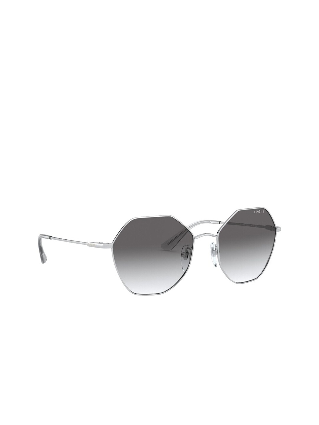 

vogue Women Oversized Sunglasses With UV Protected Lens, Silver