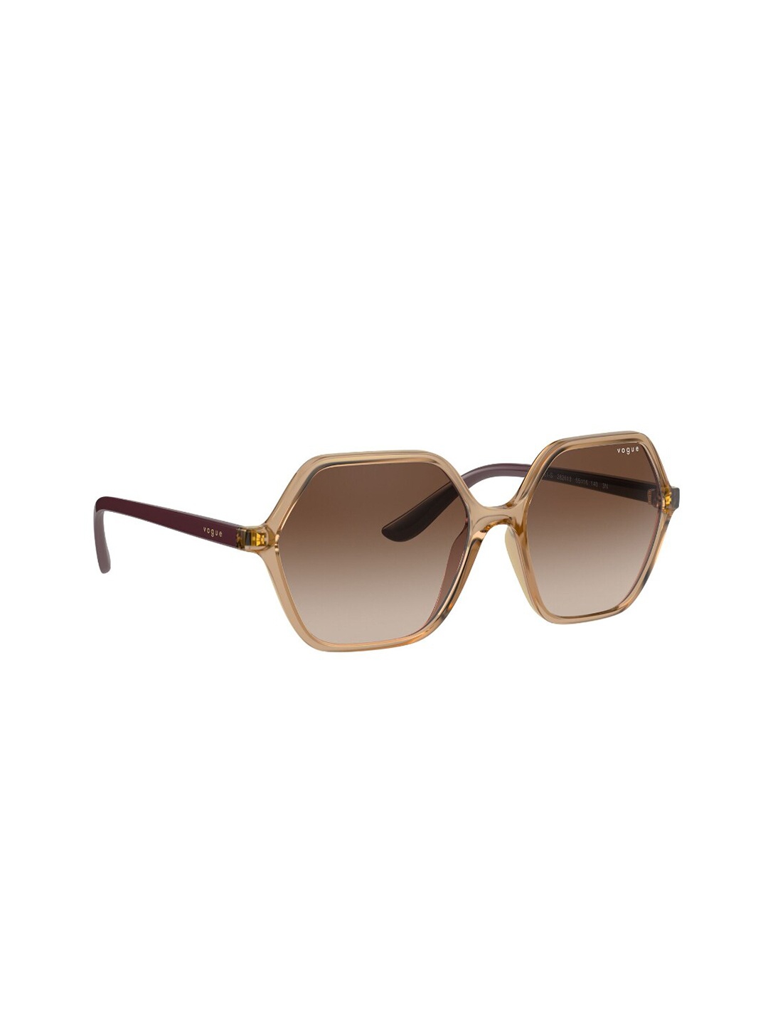 

VOGUE EYEWEAR Women Gradient Brown Lens Irregular Sunglasses - 0VO5361S28261355