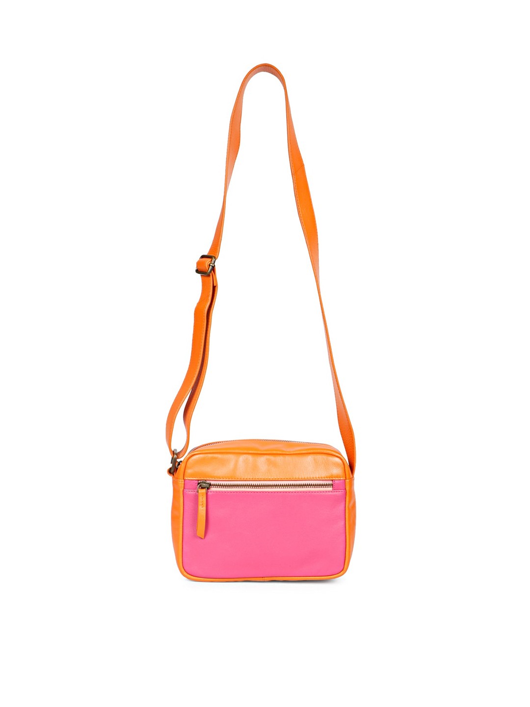 

Saint G Textured Leather Structured Sling Bag, Pink